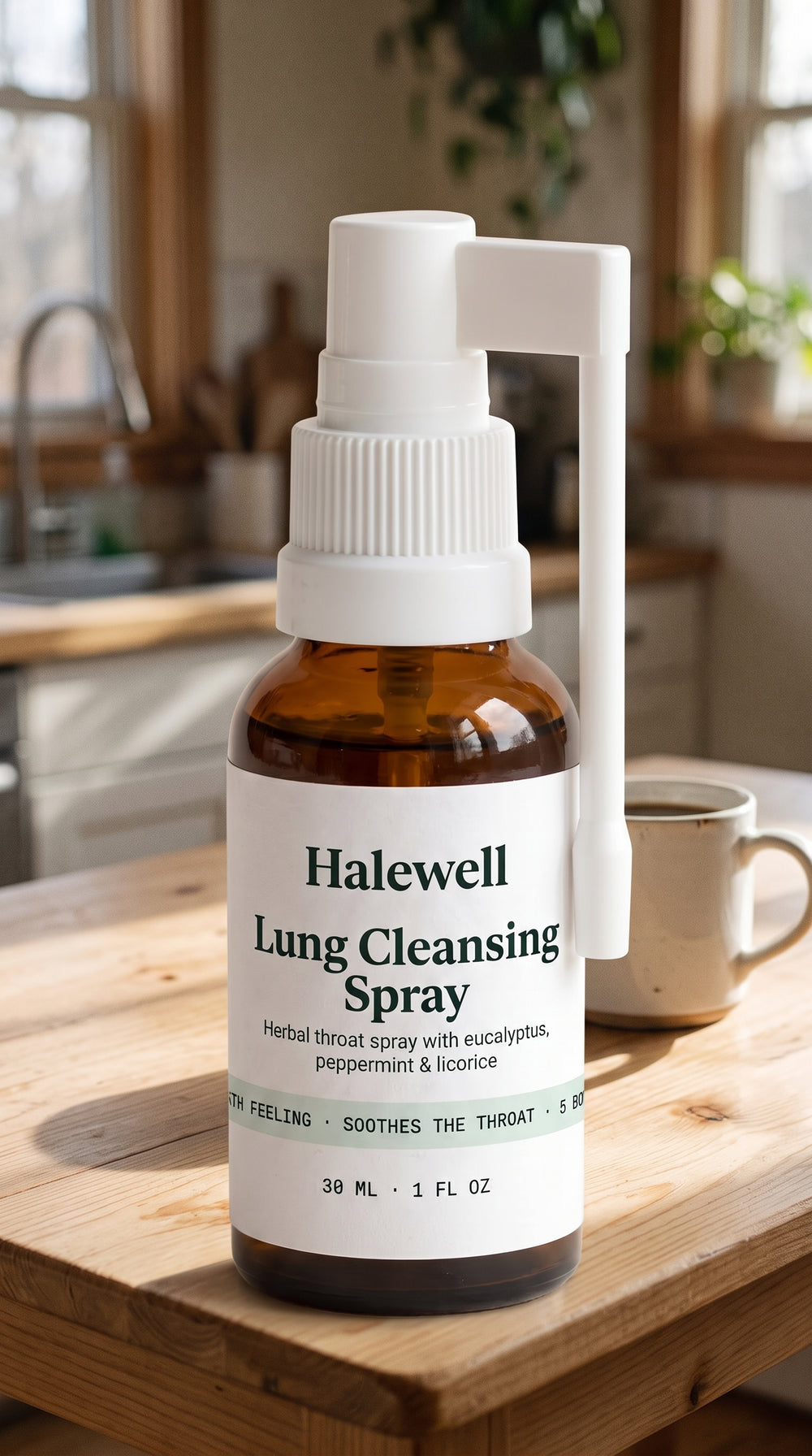Two sprays. A cooler breath. A calmer throat.