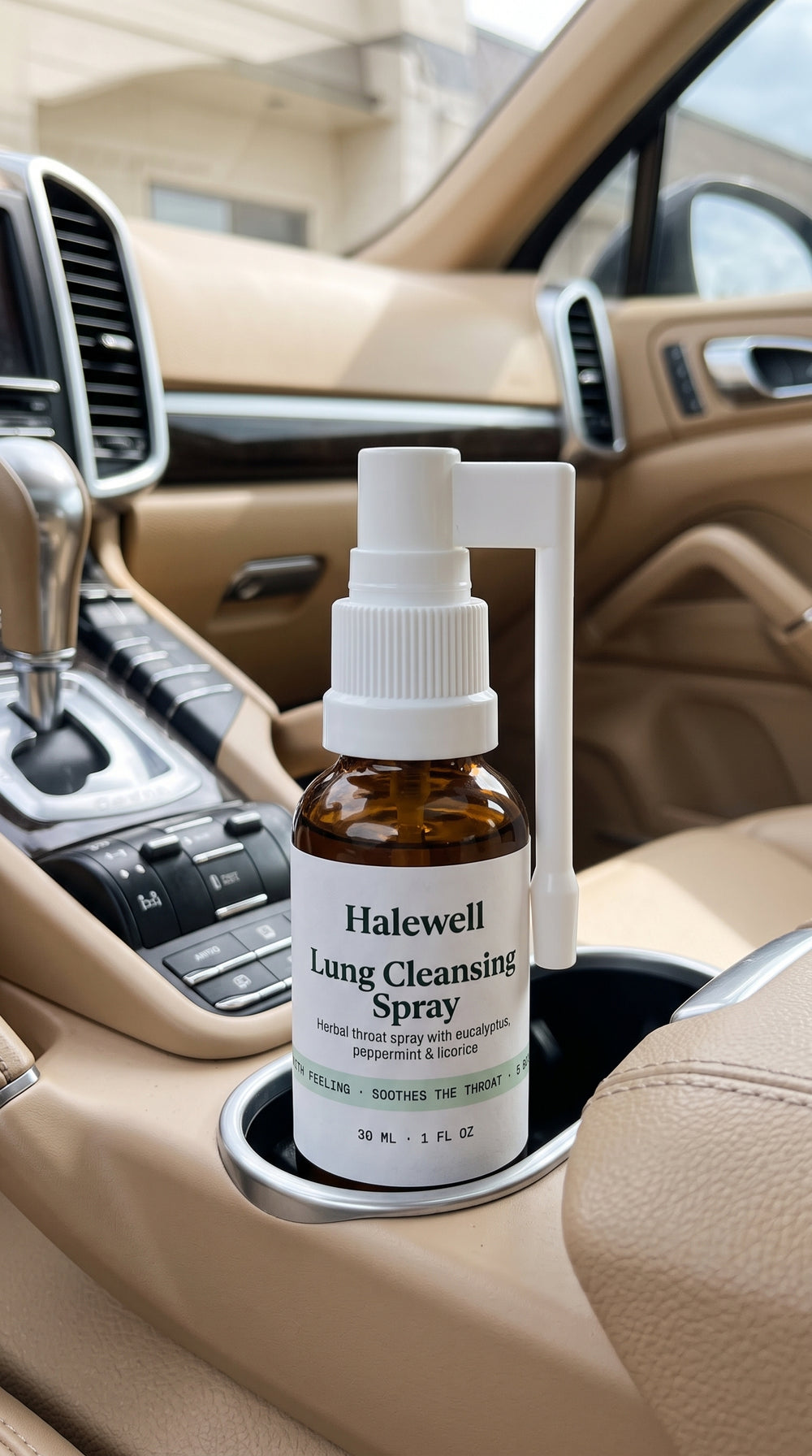 Two sprays. A cooler breath. A calmer throat.